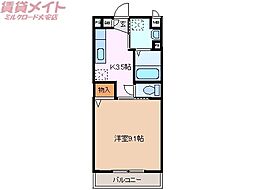 ラフィネ大安A棟 2階
