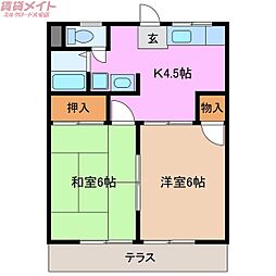 コーポコベルク北勢 1階/-