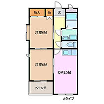 フォレスタ 101 ｜ 三重県四日市市楠町北五味塚（賃貸アパート2LDK・1階・52.81㎡） その2