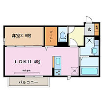 アルカディア　日永 203 ｜ 三重県四日市市日永西１丁目（賃貸アパート1LDK・2階・40.35㎡） その2