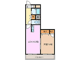 VIP-IN太平洋ノースヒルズ 402 ｜ 三重県四日市市西松本町（賃貸マンション1LDK・4階・50.02㎡） その2