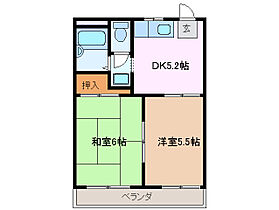 コーポ河村 202 ｜ 三重県四日市市小古曽２丁目（賃貸アパート2K・2階・33.60㎡） その2