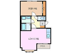 クラールハウス 103 ｜ 三重県四日市市内堀町（賃貸アパート1LDK・1階・45.68㎡） その2