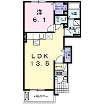 グローヴ・II 101 ｜ 三重県四日市市小古曽２丁目（賃貸アパート1LDK・1階・44.75㎡） その2