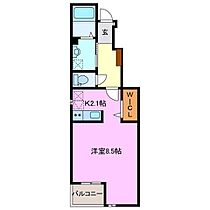 ジールβ 105 ｜ 三重県四日市市日永２丁目（賃貸アパート1R・1階・32.68㎡） その2