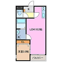 LECOCON四日市V 101 ｜ 三重県四日市市南浜田町（賃貸アパート1LDK・1階・32.62㎡） その2