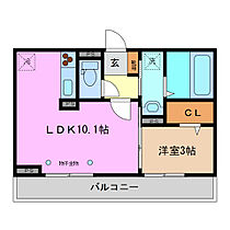 D-room tokiwa A 302 ｜ 三重県四日市市ときわ４丁目（賃貸アパート1LDK・3階・33.42㎡） その2