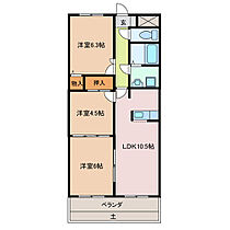 シャローム・ビオン・R 102 ｜ 三重県四日市市新正１丁目（賃貸マンション3LDK・1階・65.10㎡） その2