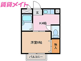 三重県四日市市日永1丁目（賃貸アパート1K・2階・22.52㎡） その2