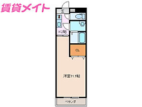 三重県四日市市鵜の森1丁目（賃貸マンション1K・5階・35.00㎡） その2