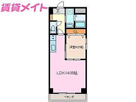 三重県四日市市元町（賃貸マンション1LDK・4階・44.69㎡） その2