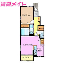 三重県四日市市宮東町2丁目（賃貸アパート1LDK・1階・46.59㎡） その2