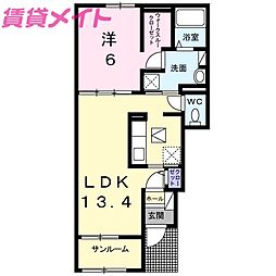 間取図画像 1LDK