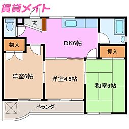 カーサバレンシアときわ 1階