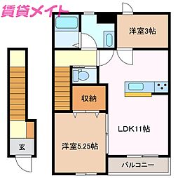 リーブルファイン大治田III1号棟 2階