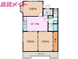 ハイツサイキ 4階/-