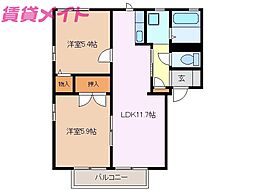 ラプランタン B棟 2階