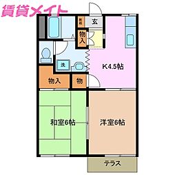 タウニーラークウッドA棟 1階/-