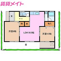 笹川2丁目214借家(右下(南東))