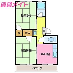 コーポ萩原 3階/-