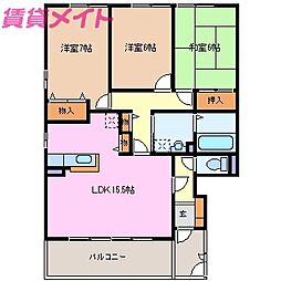 大和の里 A 2階/-