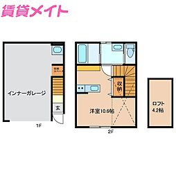 TKII ワンルームの間取図画像