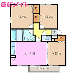 大和の里 D 2階/-
