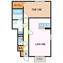 三重県鈴鹿市西条６丁目（賃貸アパート1LDK・1階・54.07㎡） その2