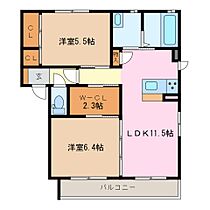 三重県鈴鹿市野町中２丁目（賃貸アパート2LDK・2階・58.10㎡） その2