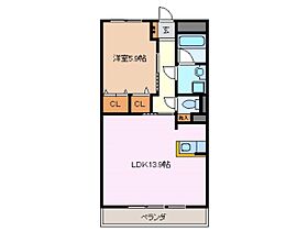 三重県鈴鹿市庄野共進１丁目（賃貸マンション1LDK・3階・46.00㎡） その2