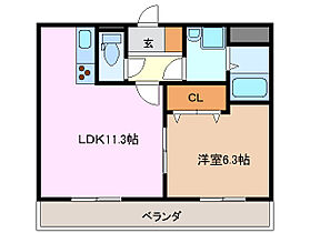 三重県鈴鹿市高岡町（賃貸アパート1LDK・1階・39.66㎡） その2