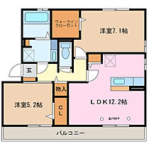 三重県鈴鹿市西条６丁目（賃貸アパート2LDK・1階・60.93㎡） その2