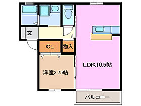 三重県鈴鹿市道伯町（賃貸アパート1LDK・1階・36.10㎡） その2