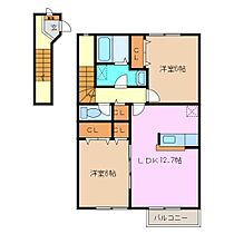 三重県鈴鹿市弓削１丁目（賃貸アパート2LDK・2階・63.19㎡） その2