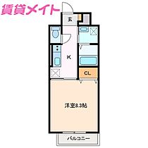 三重県鈴鹿市神戸3丁目（賃貸マンション1K・3階・30.60㎡） その2