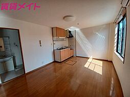 近鉄名古屋線 箕田駅 徒歩4分の賃貸テラスハウス 1階2LDKのリビング/ダイニング