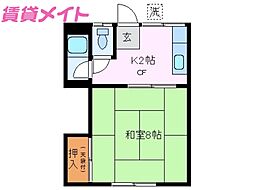 間取図画像 1K