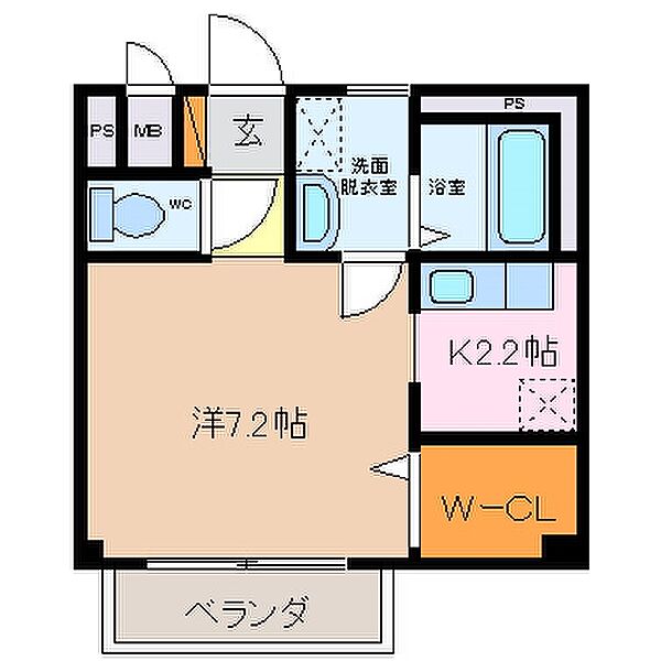 ハイツサンロード 203｜三重県亀山市能褒野町(賃貸アパート1K・2階・26.31㎡)の写真 その2