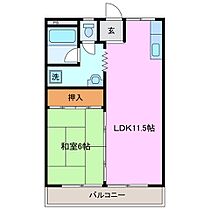 コーポアゴソ 2B ｜ 三重県鈴鹿市阿古曽町（賃貸マンション1LDK・2階・45.00㎡） その2