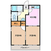 ハイマート野村B棟 101 ｜ 三重県亀山市野村１丁目（賃貸アパート2K・1階・43.50㎡） その2