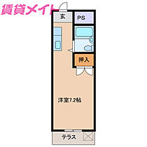 三重県鈴鹿市住吉4丁目（賃貸アパート1R・1階・22.40㎡） その2