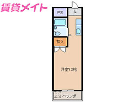 三重県鈴鹿市住吉4丁目（賃貸アパート1R・2階・22.40㎡） その2