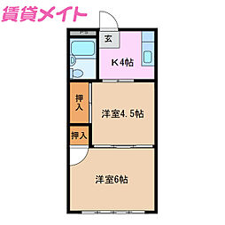 グリーンコーポ 2階/-