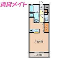 ＧＡＲＮＩＳＨ　II 1階1Kの間取り