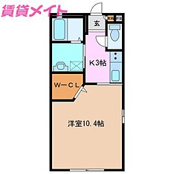 レコルト天神B 1階/-