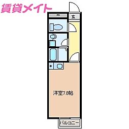 タウンカワサキA棟 2階/-