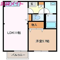 ポローニア A棟 2階/-