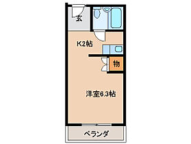 平アパート 23 ｜ 三重県津市西丸之内（賃貸マンション1R・2階・17.40㎡） その2