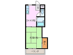 マンションすみれ亭 206 ｜ 三重県津市東丸之内（賃貸アパート1DK・2階・23.10㎡） その2