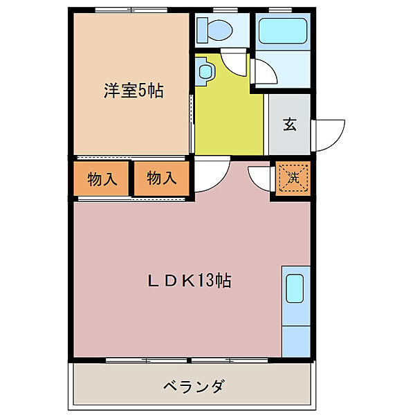 新町ハイツ 302｜三重県津市南新町(賃貸マンション1LDK・3階・37.60㎡)の写真 その2